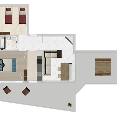 Appartamento 3-room With Mountain Views