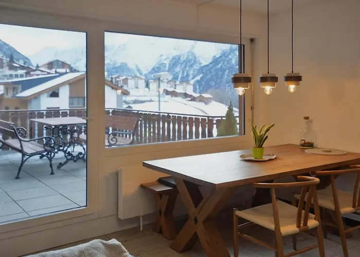 3-room With Mountain Views * Grächen
