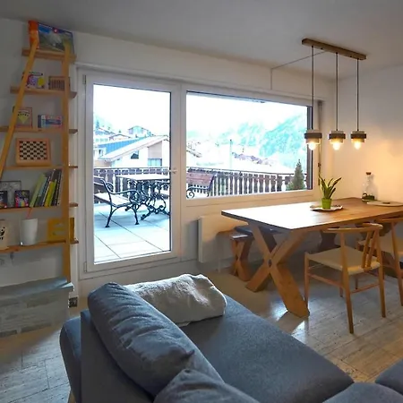Lägenhet 3-room With Mountain Views Grächen